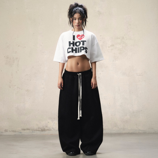 FNOS - Hot Chips Croptop - Comfortable Tops - Daily Wear - Female