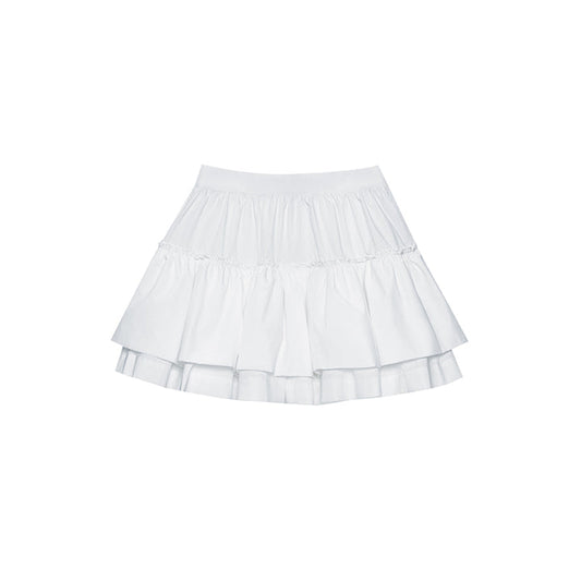 CAOSTU - White Layering Skirt - Female
