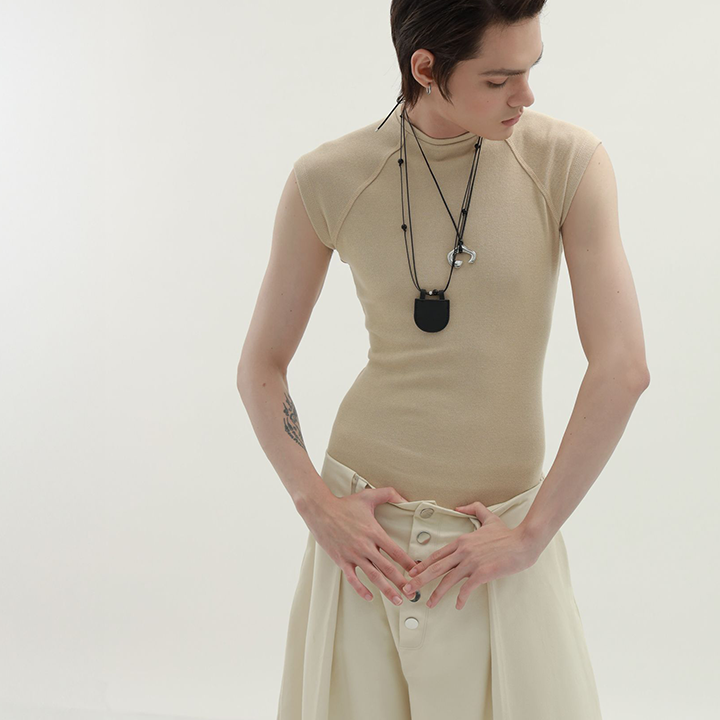 Cap Sleeve Fitted T-Shirt