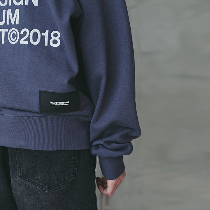 WEARETHEPRIVATE - Darkblue Slogan Hoodie - Unisex