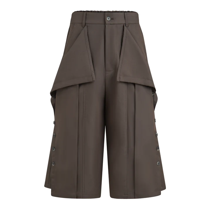 Folded Pants (Short) - Brown
