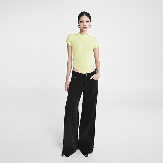 HIGHCHIC - Basic Bodysuit - Female