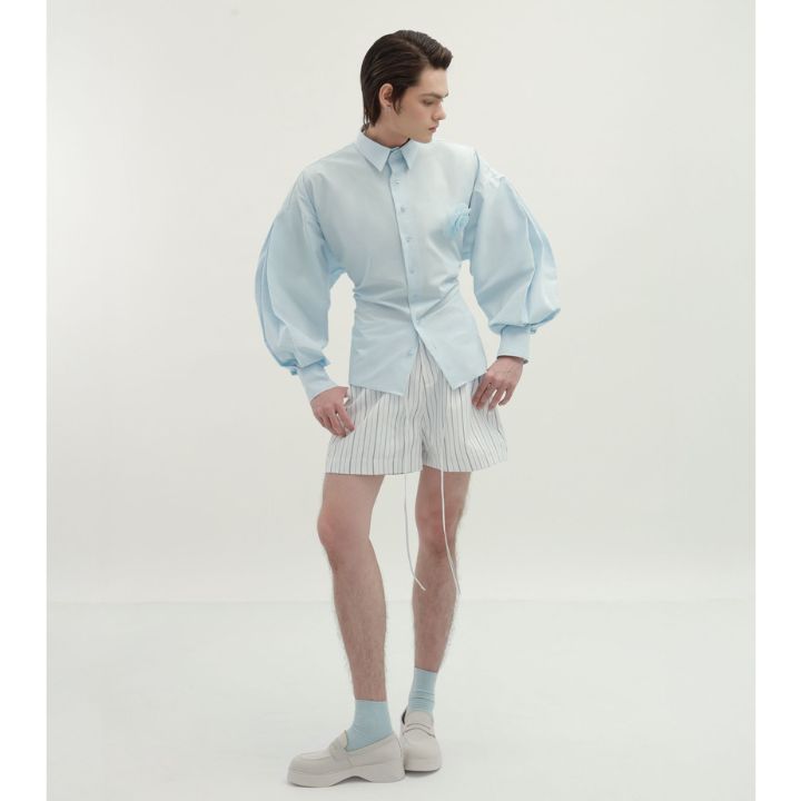 Striped Drawstring Shorts Ss26