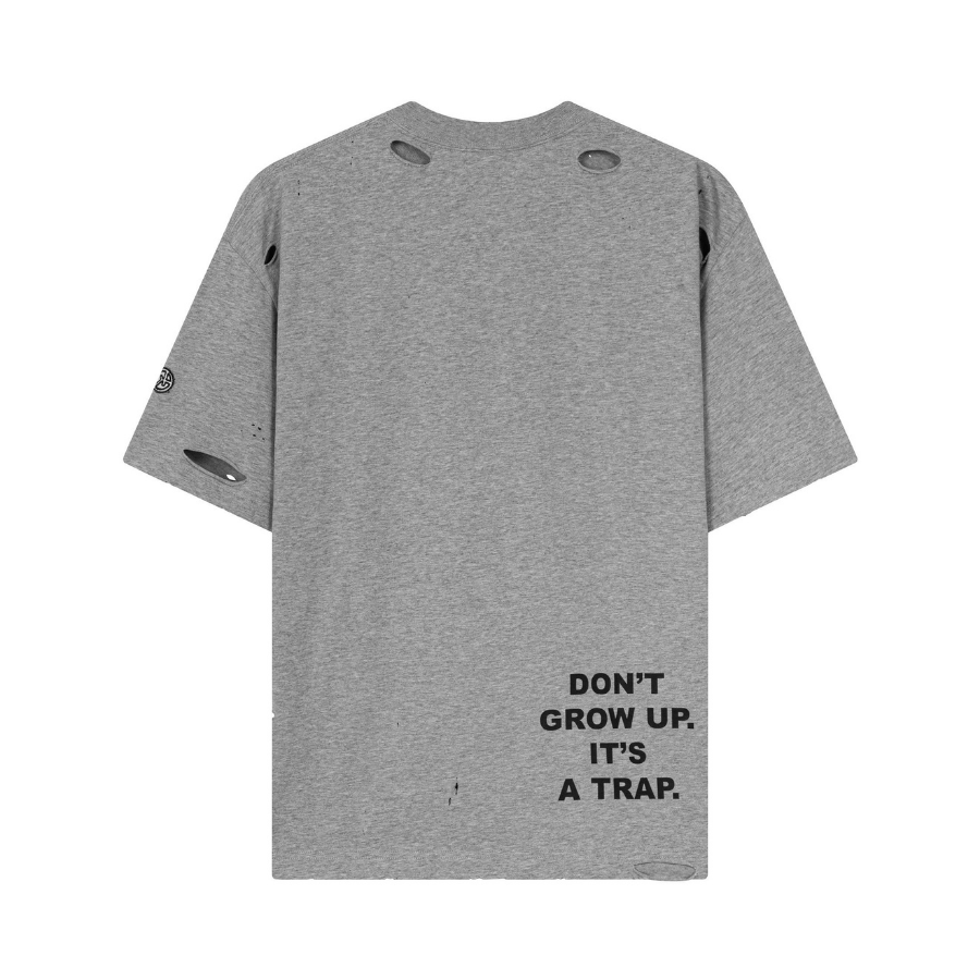 KANTAN - Unisex Boxy Crewneck T-shirt “DON’T GROW UP” - Unisex