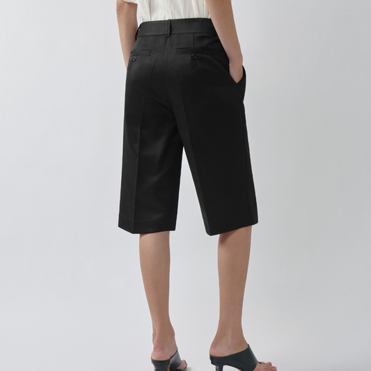 HIGHCHIC - Mist Bermuda Short - Comfortable Pants - Daily Wear - Female