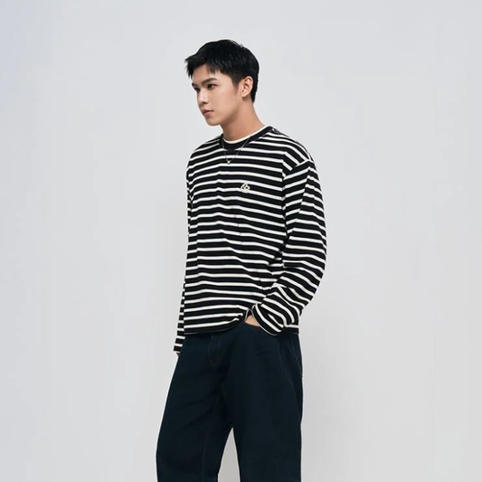 OWL - Sweatshirt Longsleeve Striped Owl - Unisex