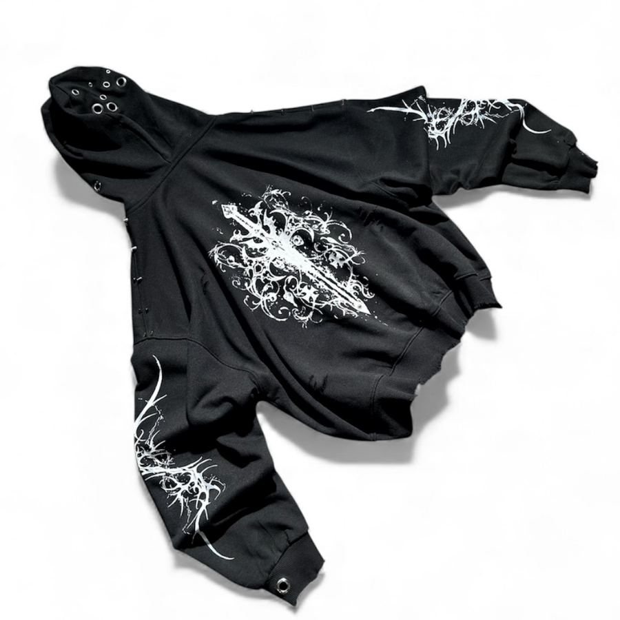 TRAPPER CLUB - Hoodie Zip Boxy Custom "TM" - Unisex