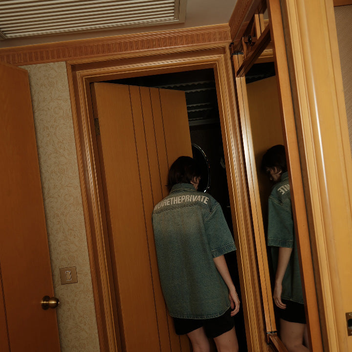 WEARETHEPRIVATE - Denim Shirt Private - ใส่สบาย เสื้อ - ใส่หน้าร้อน - ใส่ได้ทั้งชายหญิง