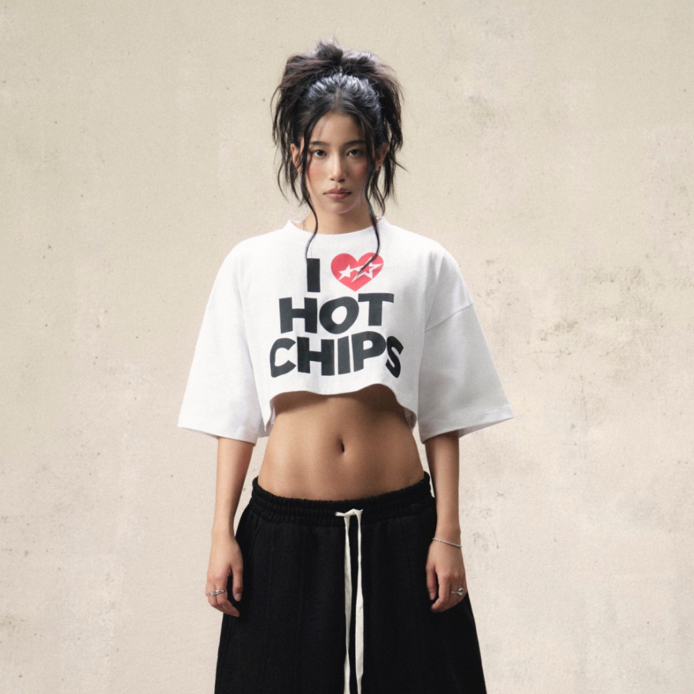 FNOS - Hot Chips Croptop - Comfortable Tops - Daily Wear - Female