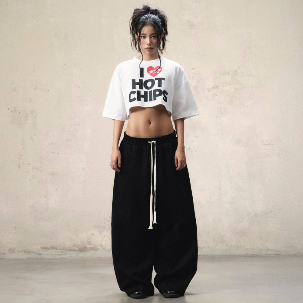 FNOS - Hot Chips Croptop - Comfortable Tops - Daily Wear - Female