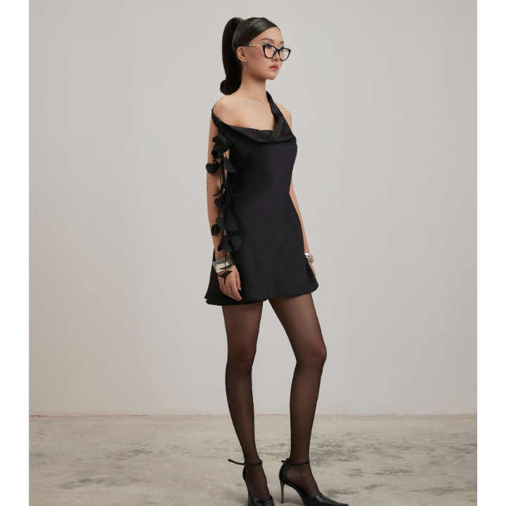 Awake Silk Dress - Black