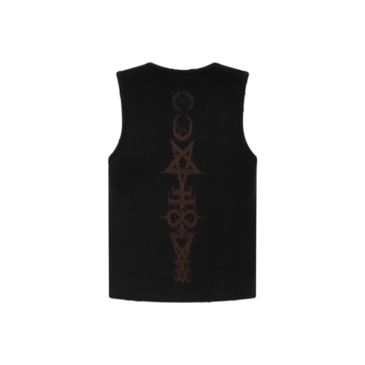 TRAPPER CLUB - "Void Ritual" Cropped Tank Top - Unisex