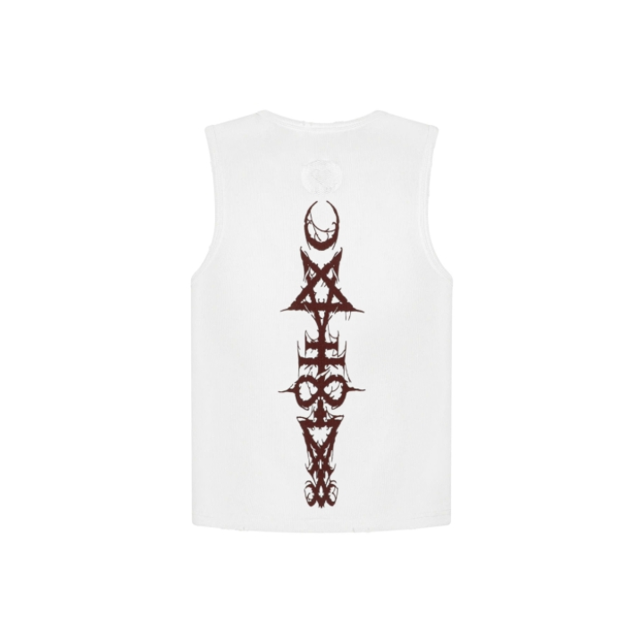 TRAPPER CLUB - "Void Ritual" Cropped Tank Top - Unisex