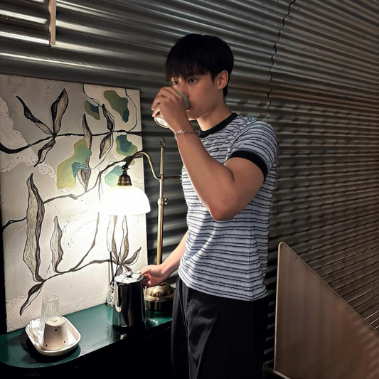 KANTAN - Striped Baby Tee - Male
