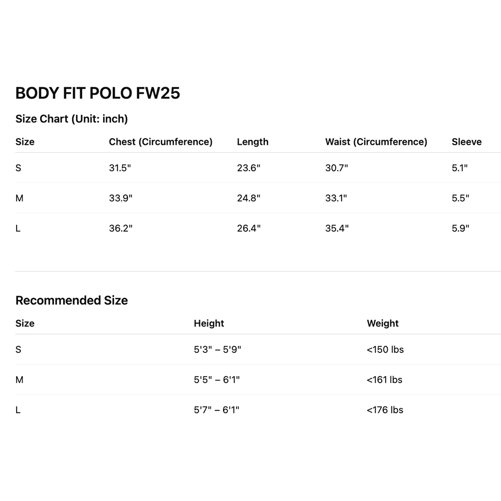 IAMSAIGON - Body Fit Polo FW25 - Slim Fit Tops - Daily Wear - Unisex