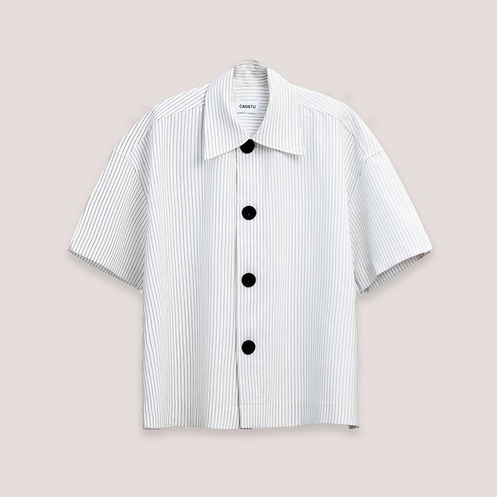 CAOSTU - Black-Button Shirt - Male