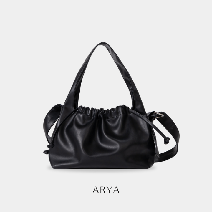 ARYA - Black Drawstring Crossbody