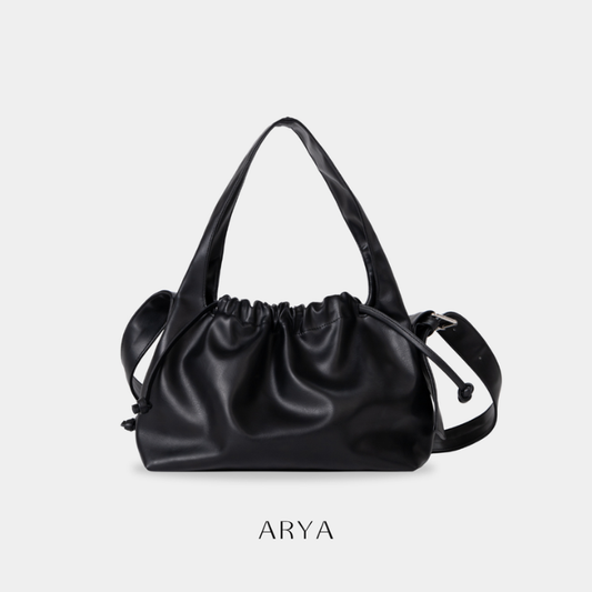 ARYA - Black Drawstring Crossbody