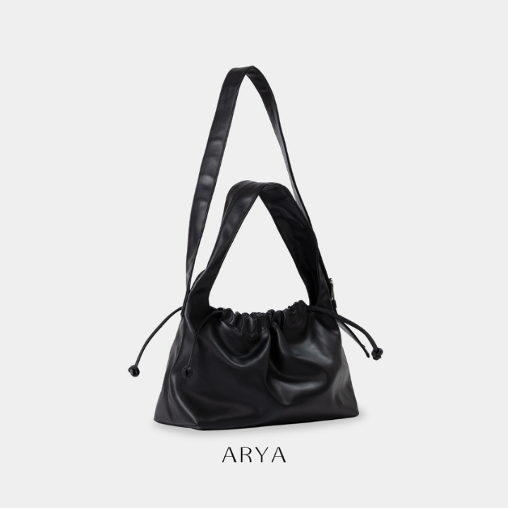 ARYA - Black Drawstring Crossbody