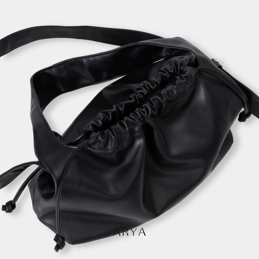 ARYA - Black Drawstring Crossbody
