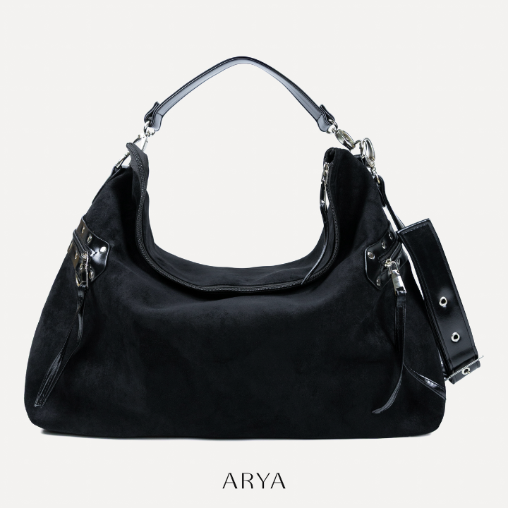 ARYA - Black Slouchy Bag