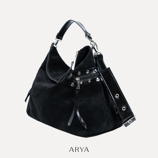 ARYA - Black Slouchy Bag