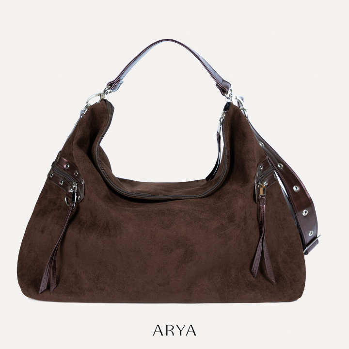 ARYA - Brown Slouchy Bag