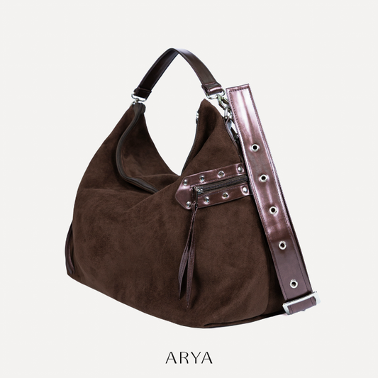 ARYA - Brown Slouchy Bag