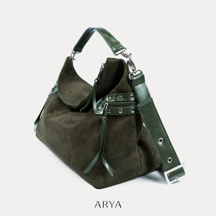 ARYA - Green Slouchy Bag