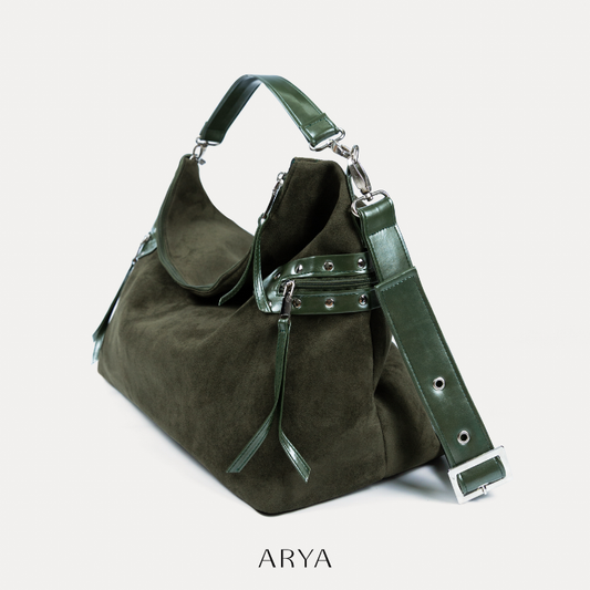 ARYA - Green Slouchy Bag