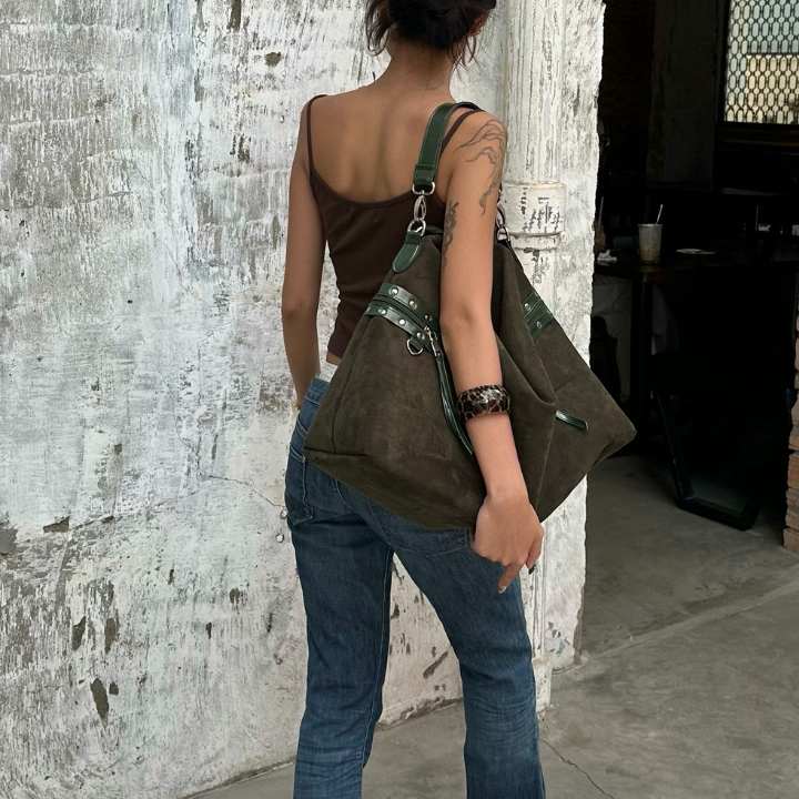 ARYA - Green Slouchy Bag
