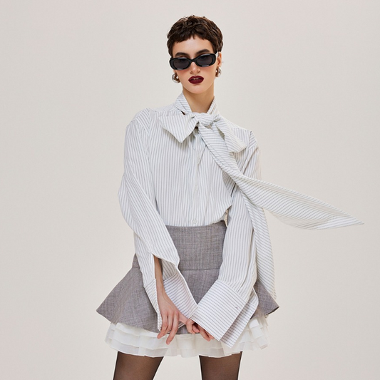 CAOSTU - Bow-Tie Shirt - Unisex