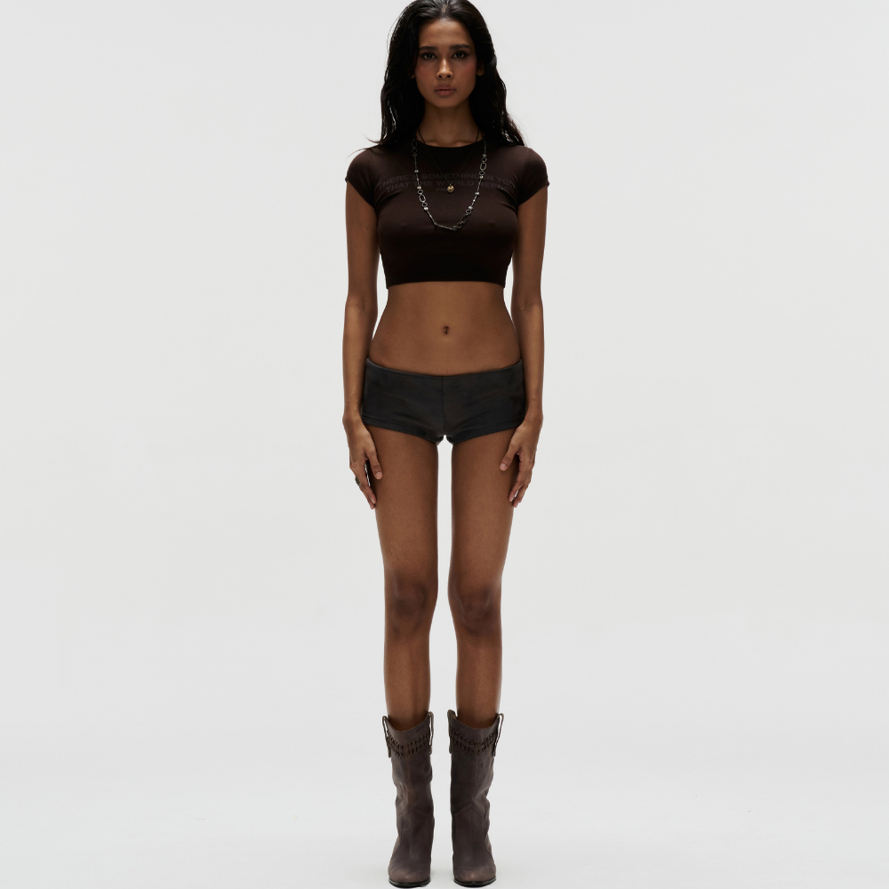 FNOS - Printed Croptop - Slim Fit Tops - Daily Wear - Female