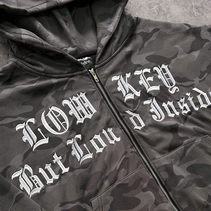 FVNXYTHINGS - เสื้อฮู้ดลายพราง - สำหรับผู้ชายและผู้หญิง