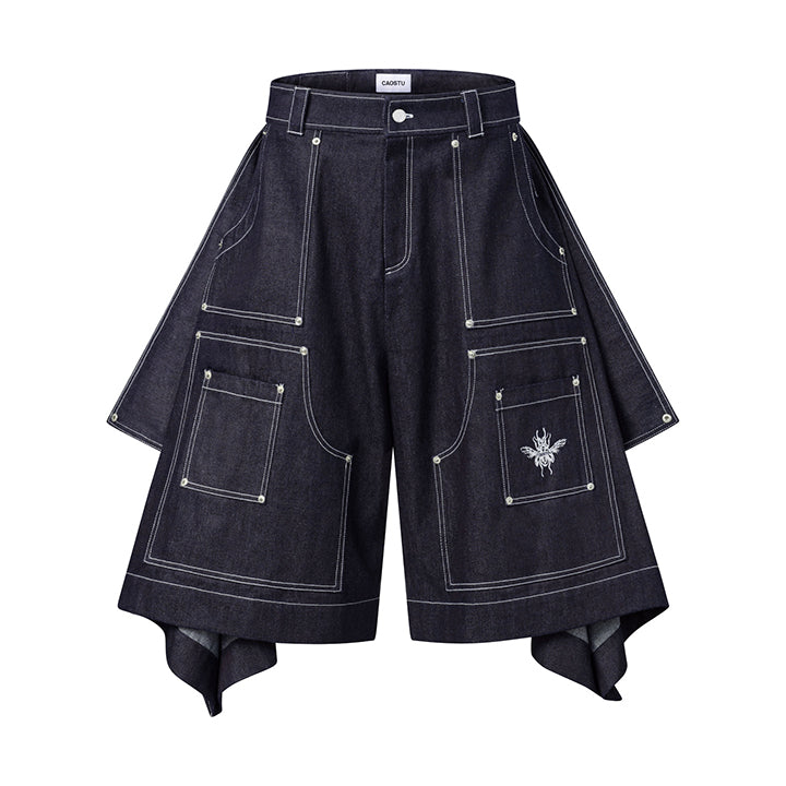 Beetle Wings Jort - Blue