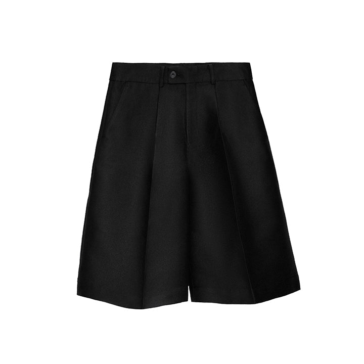 Wide Tube Shorts - Black