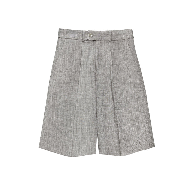 Wide Tube Shorts - Grey
