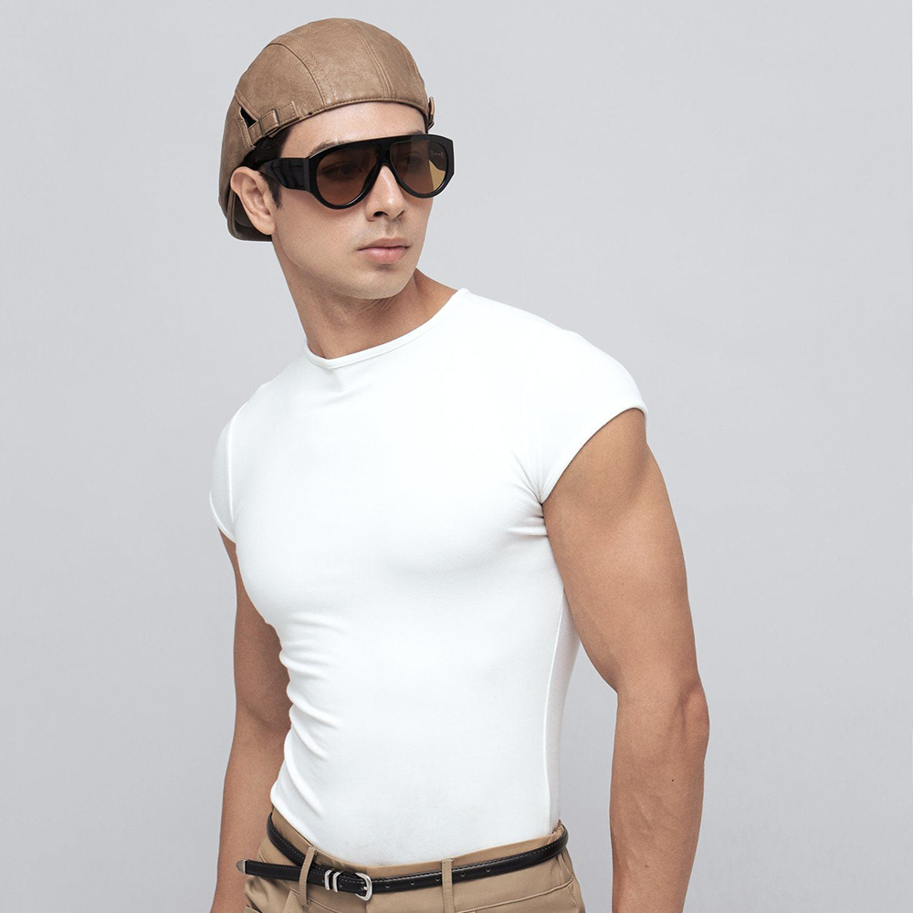 IAMSAIGON - Cap Sleeve Fitted T-Shirt FW25 - Slim Fit Tops - Daily Wear - Unisex
