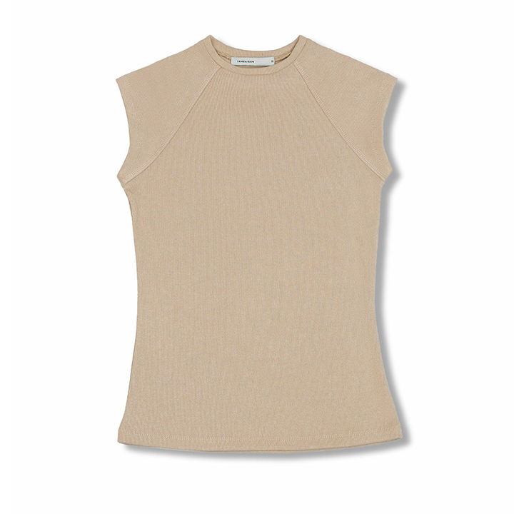 Cap Sleeve Fitted T-Shirt