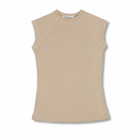 Cap Sleeve Fitted T-Shirt