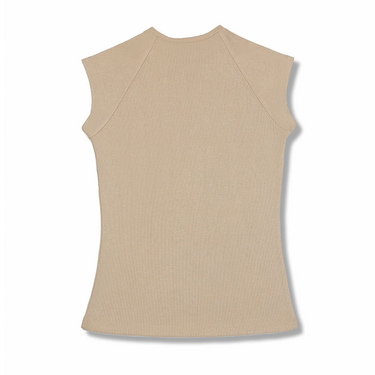 Cap Sleeve Fitted T-Shirt