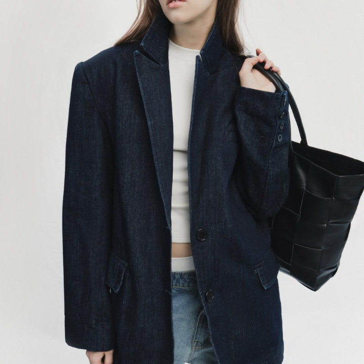 HIGHCHIC - เสื้อเบลเซอร์เดนิมรุ่น Ceci - สำหรับผู้หญิง