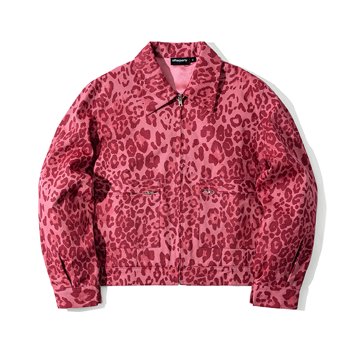 Leopard Work Jacket (Pink)