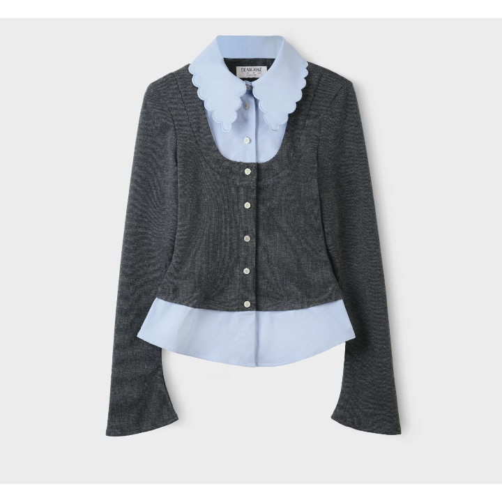 Mercury Long-Sleeve Knit Top In Grey