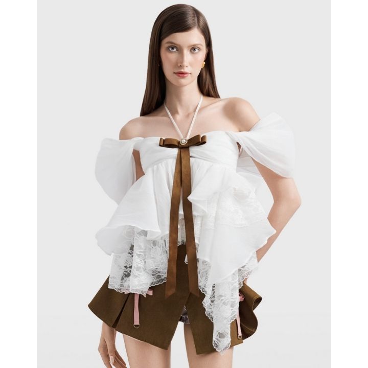 Night Bloom Off Shoulder Top