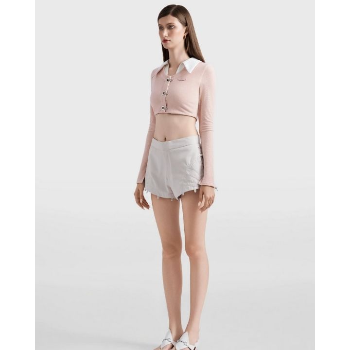 Message From The Star Knit Croptop