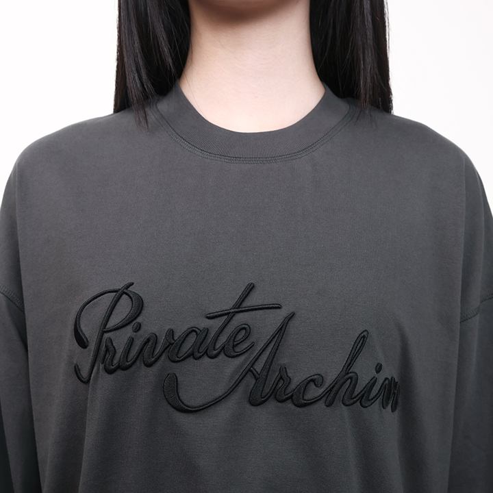 WEARETHEPRIVATE - Dark Gray Long Tee - Unisex