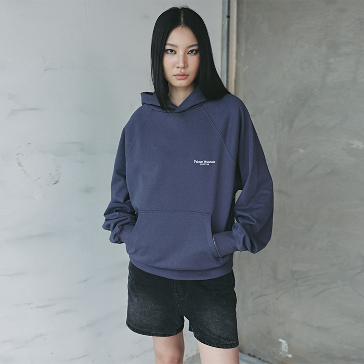 WEARETHEPRIVATE - Darkblue Slogan Hoodie - Unisex