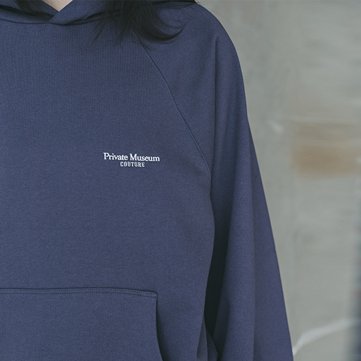 WEARETHEPRIVATE - Darkblue Slogan Hoodie - Unisex