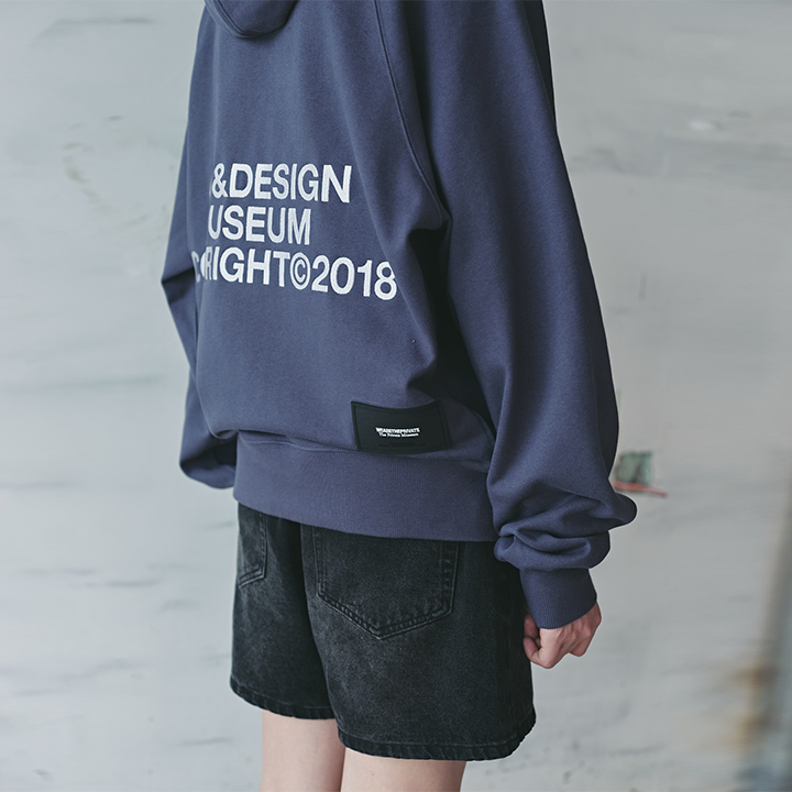 WEARETHEPRIVATE - Darkblue Slogan Hoodie - Unisex
